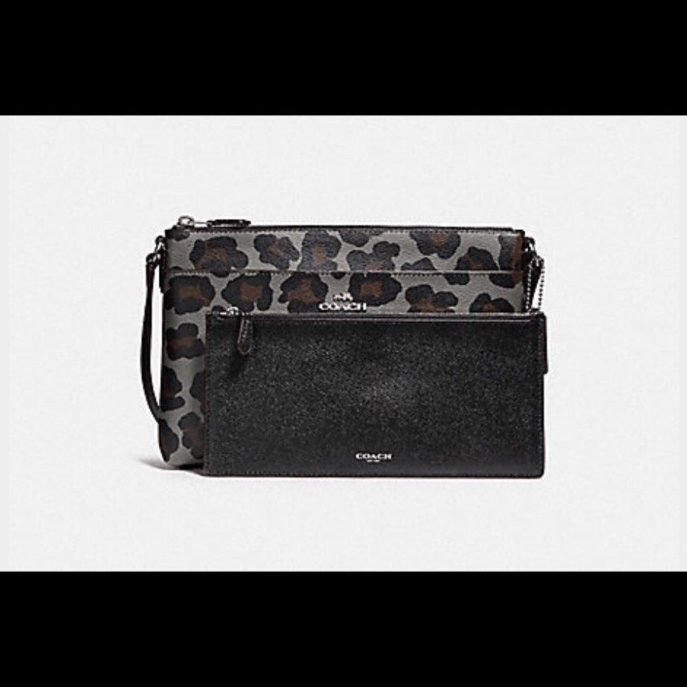 ❗️Sold❗️Coach pop up crossbody purse in Ocelot NWT - Picture 2 of 7